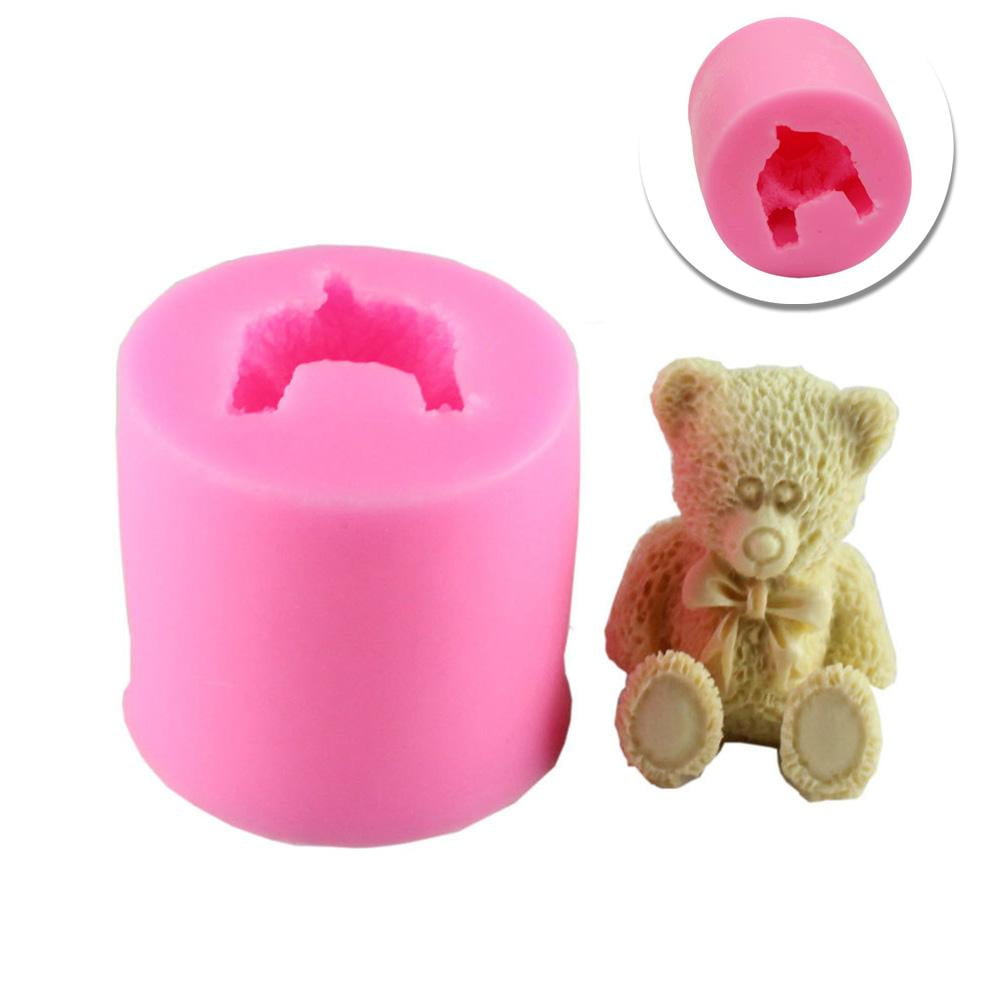 Teddy Bear Resin Kids DIY Silicone Molds Jelly Pudding Candy Mould Fondant Tools 
