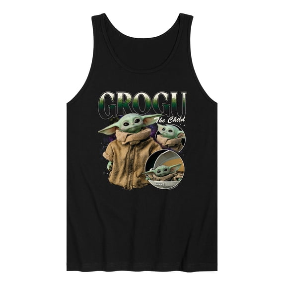 Star Wars - The Mandalorian Grogu Bootleg - Men's Sleeveless Graphic Tank