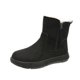 thumbnail image 1 of Zapatos para mujer, punta redonda, suela plana, tubo corto, además de botas cálidas de terciopelo grueso/algodón, zapatos para correr, botas vaqueras., 1 of 7