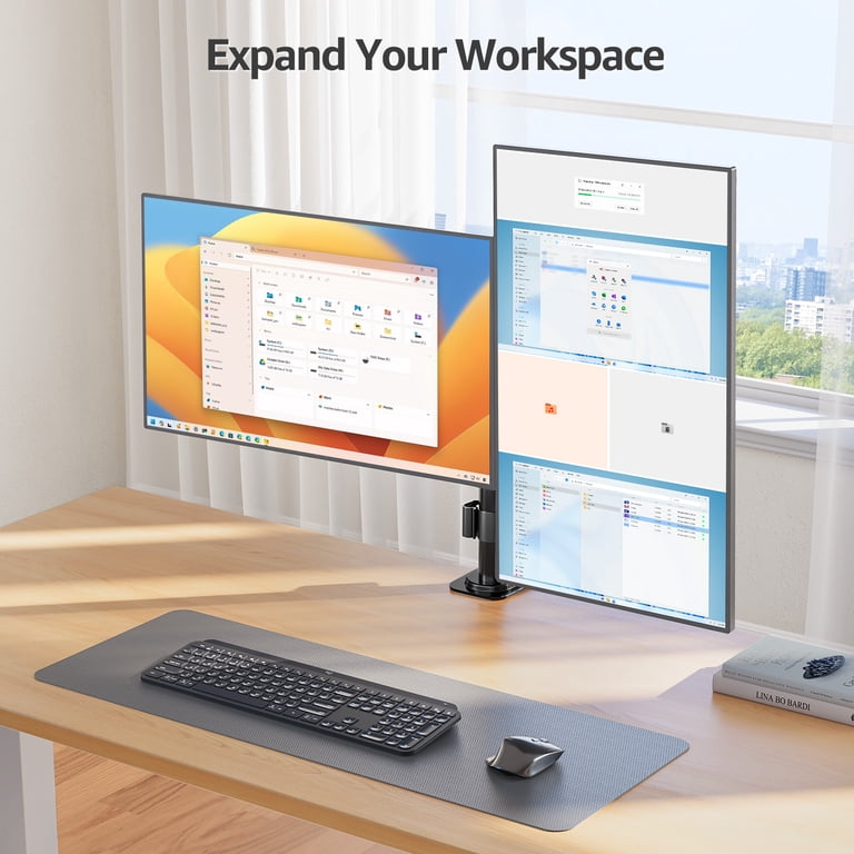 HOMOUNT Dual Monitor Desk Mount Adjustable Arm photo 6