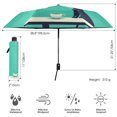 thumbnail image 3 of FORMRS Travel Umbrella Folding Auto Open Close Windproof Rain UV Protection, Green Cat, 3 of 8