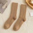 thumbnail image 2 of Compression Socks for Women - Fall Winter Thick Thermal Crew Socks, Simple Solid Color Soft Comfort, Socks for House Commute & Diabetic Foot Care, 2 of 7