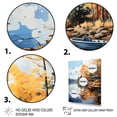 thumbnail image 3 of Designart "Lake Dockside Serenity Painting II" Cottage Floater Framed Wall Art Living Room, 3 of 7