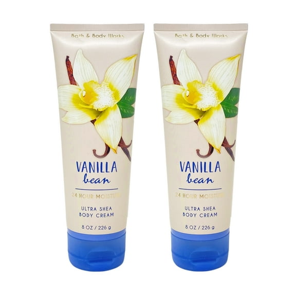 Bath and Body Works Vanilla Bean 2 Pack 24 Hour Moisture Ultra Shea Body Cream Set - Full Size