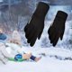 thumbnail image 5 of Guantes Deportivos Cálidos de Invierno, Antideslizantes Térmicas a Prueba de Viento con Pantalla Táctil para Senderismo, Patinaje, Ciclismo, Mujer Negro Macarena Guantes cálidos de invierno, 5 of 6