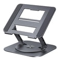 thumbnail image 1 of Support pour Ordinateurs Portables en Alliage d'Aluminium Support Rotatif 360 Multi-Angle avec Évent de Chaleur Pliable pour Tablette, 1 of 5