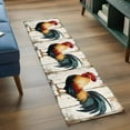 thumbnail image 4 of Farmhouse Rooster Runner Rug 2x6 FT,Non Slip Hallway Rugs,Vintage Farm Animals Green Red Washable Soft Floor Carpet Non-Shedding Throw Runner Carpet Long Rug for Entryway Kitchen Bedside Sliding Door, 4 of 8