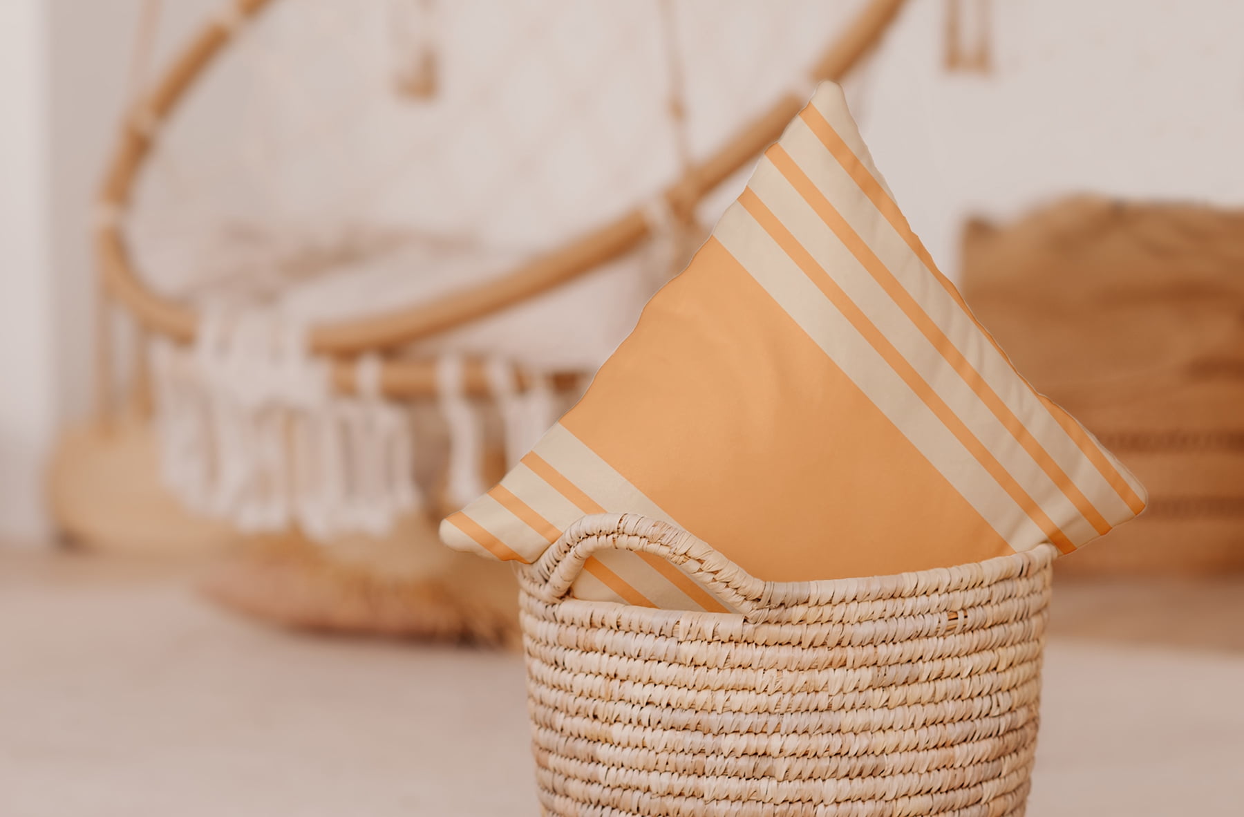 Simply Daisy 20" x 20" Stripe Decorative Throw Pillow, Pale Gold