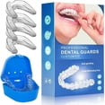 thumbnail image 1 of Mouth Guards for Clenching Teeth at Night, Mouth Guard for Grinding Teeth, Reusable Mouth Guard for Sleeping at Night, Night Guard for Teeth (4 Piece Set), 1 of 4