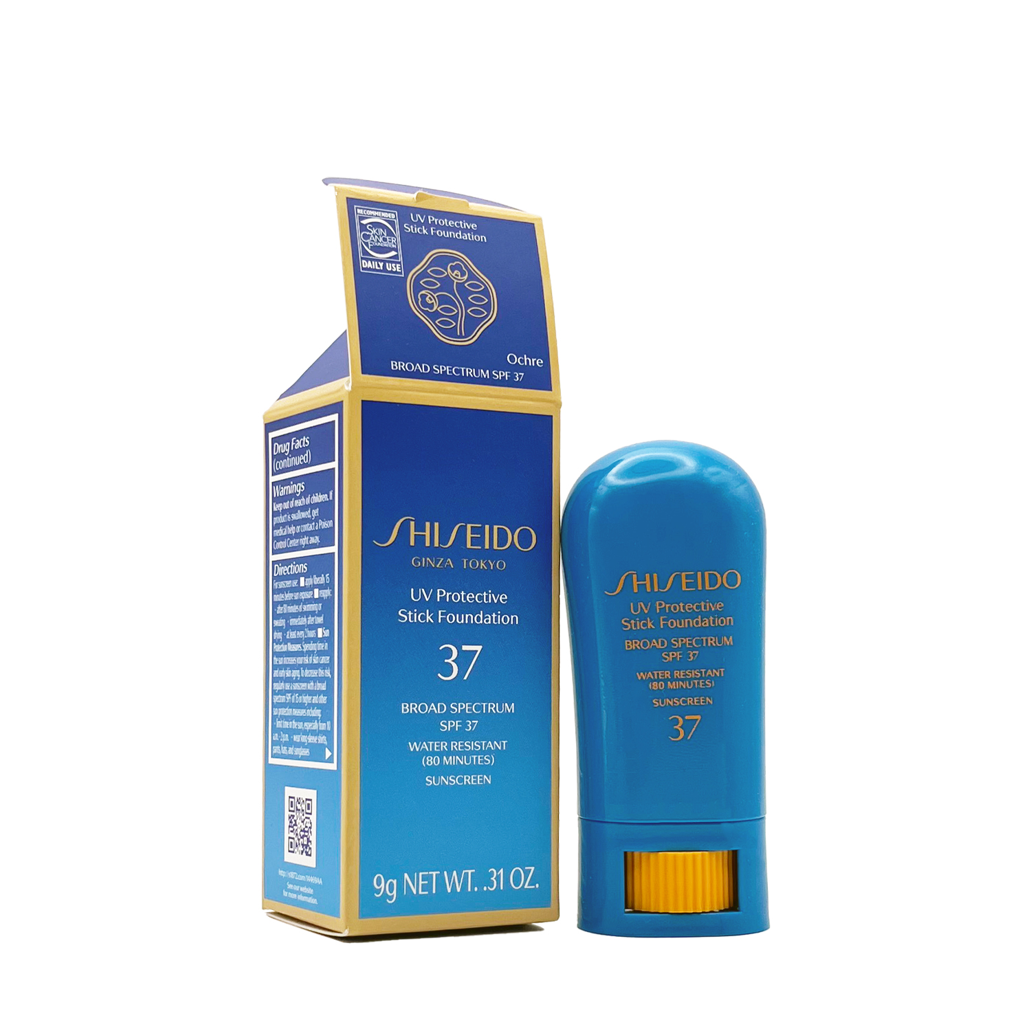 Shiseido UV Protective Stick Foundation SPF 37 - Ochre, 0.31oz/9g