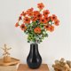 thumbnail image 5 of Decoración floral artificial, planta de interior pequeña con estampado de hierba de primavera violeta, jarrón plegable, ideal para el hogar o la oficina. Material de seda.,Wsvlmg, 5 of 8