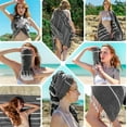 thumbnail image 5 of Turkish Beach Towel Gray Pool Towels Oversized Beach Towels for Adults 1 Pack 39''x71'', 5 of 6