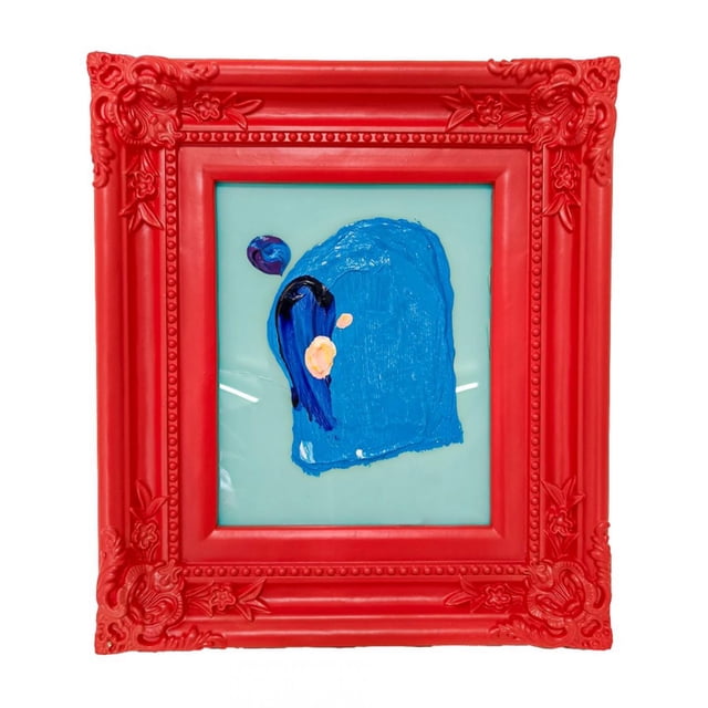 Cuadro Decorativo Galerias El Triunfo Diseño Pintura Azul Y Colores 30x36cm