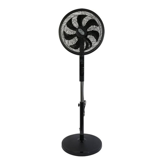 Ventilador de Pedestal 16" Digital IUSA con Control Remoto 3 Velocidades Negro