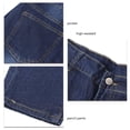 thumbnail image 3 of Women Pants High Waisted Slim Fit Long Skinny Leg Cotton Fabric Pants for Indoor and Outdoor Dark Blue XL, 3 of 6