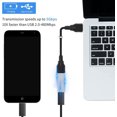 thumbnail image 4 of Paquete de 2 adaptadores USB C a USB 3.0 (negro), USB 3.1, USB 3.0 hembra a USB C hembra, compatible con iPhone 11, Google Pixel, Samsung Galaxy S20, Huawei, Moto, 4 of 5