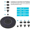 thumbnail image 5 of Homhougo Solar Fountain, Upgraded Solar Powered Bird Bath Fountain Pump Floating Solar Panel Water Pump Fountain Kit for Garden Decoration, Small Pond, Pool, Fish Tank, Aquarium, 5 of 8