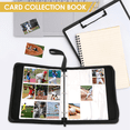 thumbnail image 3 of Trading Card Binder, 9 Pockets Baseball Card Binder Sleeves with Zipper, Card Case for Game/Football/Baseball Card Black, 3 of 7