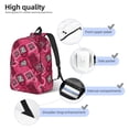 thumbnail image 3 of Xecao Geometry Canvas College Laptop Backpack, a durable rucksack designed for both men and women, ideal for travel, school, and daily use-Medium, 3 of 5