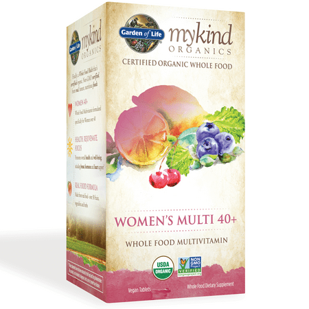 Garden of Life mykind Organics Women's 40+ Multi 120 (Best Vitamins For Women 40)