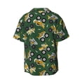 thumbnail image 5 of Uemuo Cartoon Car Pattern Cotton Linen Short Sleeve Shirts,Casual Lightweight Button Down Shirts,Vacation Beach Summer Tops-3X-Large, 5 of 7