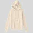 thumbnail image 5 of Miqool Womens Oversized Sweaters Casual Loose Long Sleeve Drawstring Hoodies Sweaters Soft Knitted Hooded Pullover Tops Sweatshirts Fall Outfits Clothes, 5 of 5