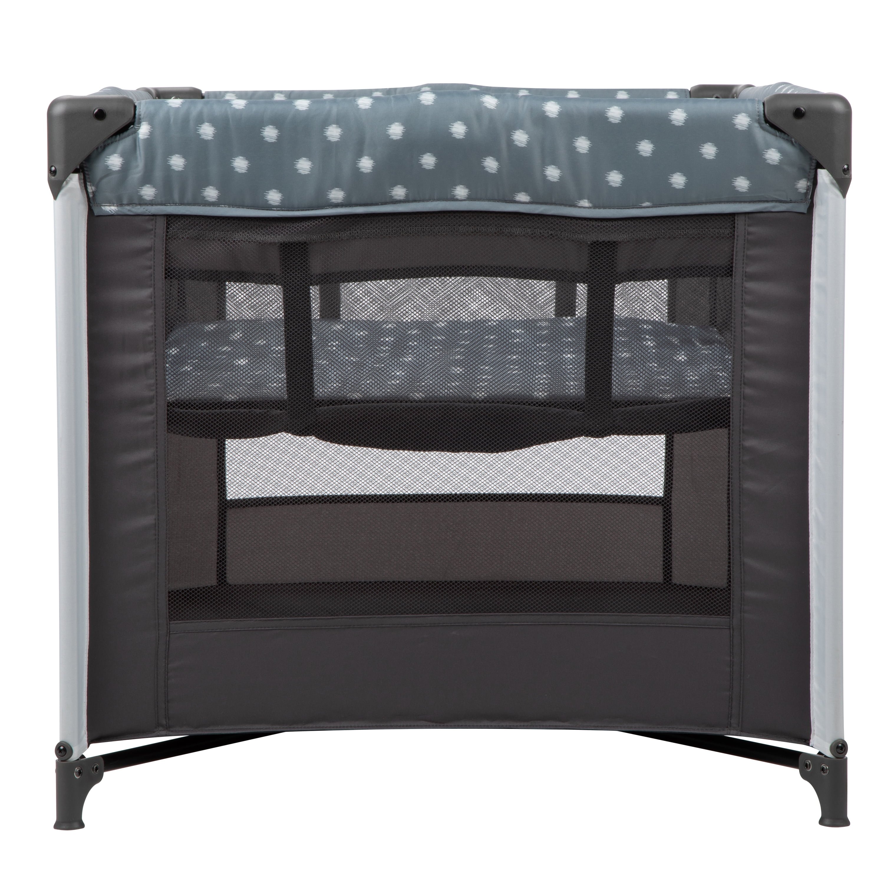 Babideal Dottie Baby Playard with Bassinet, Grey Dot, Infant