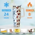 thumbnail image 3 of Sunflower Gifts Cup for Women Girls, 40oz Tumbler with Handle and Straw Lid, Stainless Steel Double Walled Insulated Mug Water Bottle, Sun Flowers Floral Lover Birthday Gift Idea, 3 of 6