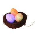 thumbnail image 2 of Fiudx Ofertas Del Día Decoración De Pascua Led Luminosa Agrietada Eg G Paja Tejida De Ratán Pequeña, 2 of 4