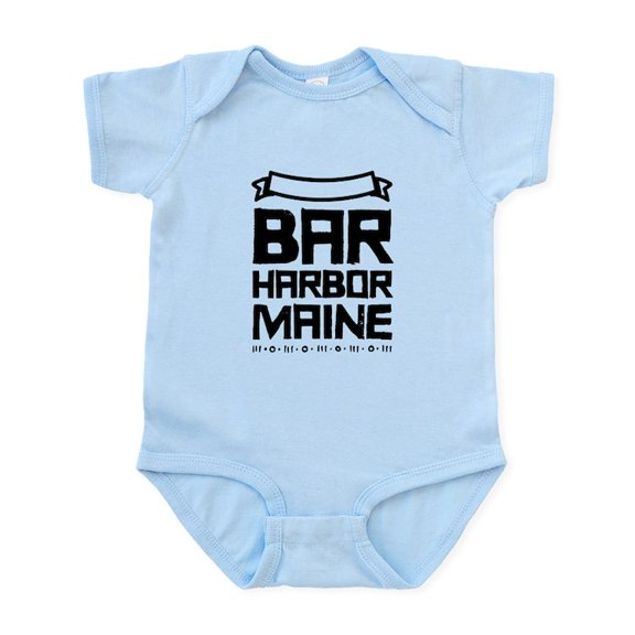CafePress - Bar Harbor Maine Body Suit - Baby Light Bodysuit, Size Newborn - 24 Months