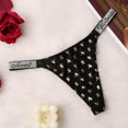 thumbnail image 2 of Victoria's Secret Sexy Sin Costuras Bragas De Mujer Carta De Lujo Diamantes De Imitación Lencería G string Confort Diseño Íntimo Rosa Satén, 2 of 4