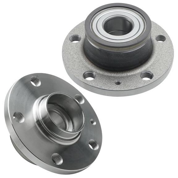 Detroit Axle - Rear Wheel Bearing Hubs Assembly for 2005-2018 Volkswagen Jetta, 2006-2010 2012 -2022 Passat