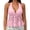 Pink #1, variant on Lace Tops for Women Sexy Deep V Halter Top Flowy Babydoll Tank Shirt Going Out Y2k Summer Blouses White S