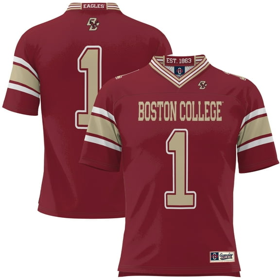 Men's GameDay Greats #1 Maroon Boston College Eagles Football Jersey