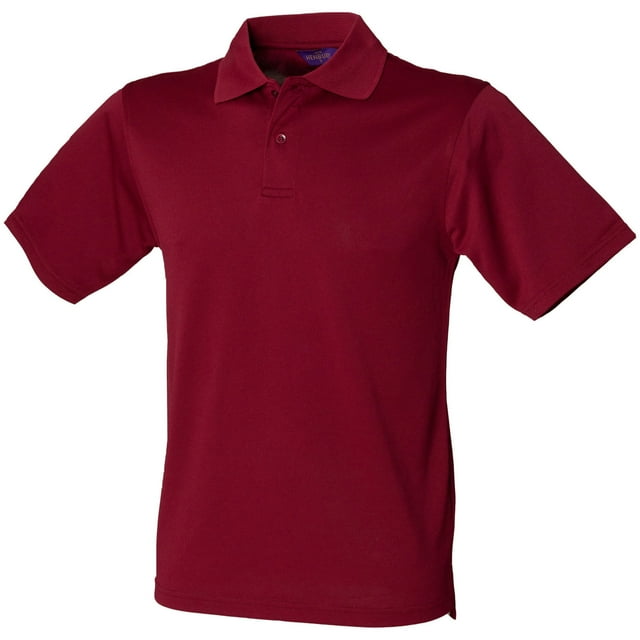 Henbury Mens Coolplus® Pique Polo Shirt