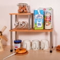 thumbnail image 6 of Ollieroo 2 Tier Kitchen Counter Storage Shelf, Bathroom Sink Counter Cabinet Organizer Adjustable Spice Rack Rectangle, 6 of 10