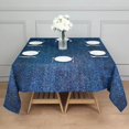 thumbnail image 3 of 52x52in(132x132cm) Square Tablecloth, Waterproof Polyester Table Cover, Wrinkle Resistant & Washable Fabric for Dining, Kitchen, Picnic, Denim Jean Print, 3 of 6