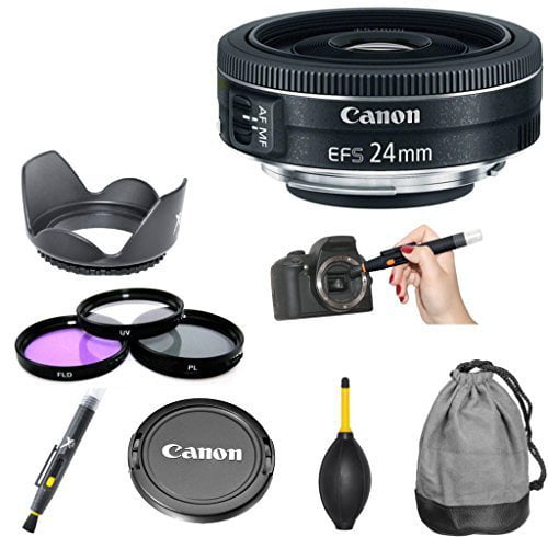 カメラ その他 Canon EF-S 24mm f/2.8 STM + Commander 3pc Filter Kit + 2 In 1 Lens 
