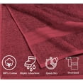 thumbnail image 5 of Casa Platino 24 Piece Towel Sets for Bathroom - Quick Dry Bath Towels, Includes Bath Sheets, Hand Towels, Washcloths - Biking Red, 5 of 7