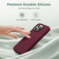 thumbnail image 2 of for iPhone 14 Pro Max Case, Premium Liquid Silicone Shockproof for iPhone 14 ProMax Case with [Soft Anti-Scratch Microfiber Lining], 6.7 inch, Plum, 2 of 12
