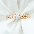 thumbnail image 3 of 1 CT Marquise and Round Moissanite Ring for Women, Moissanite Solitaire Engagement Ring in Gold, Moissanite Engagement Ring, 10K Yellow Gold, US 7.25, 3 of 8
