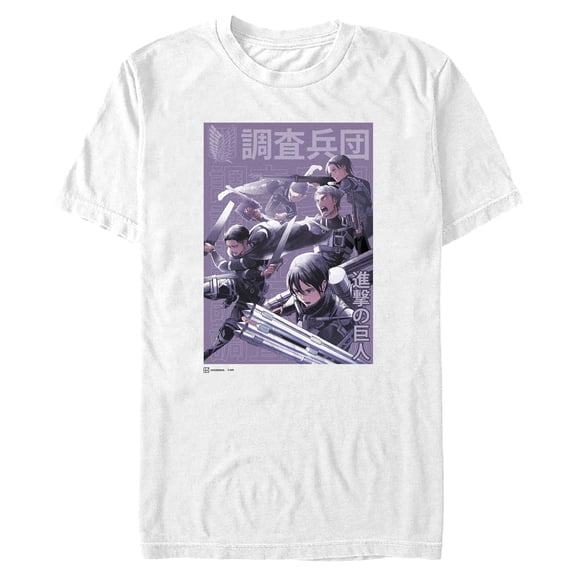 Mens Attack on Titan Scout Regiment Poster T Shirt