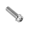 thumbnail image 4 of Wanyifa Titanium Bolt M6x10 15 20 25 30 35 40 45 50 55 60mm Flange Head With Hole Hex Screw for Bike,M6x30 mm,Silver,4 Pcs, 4 of 7