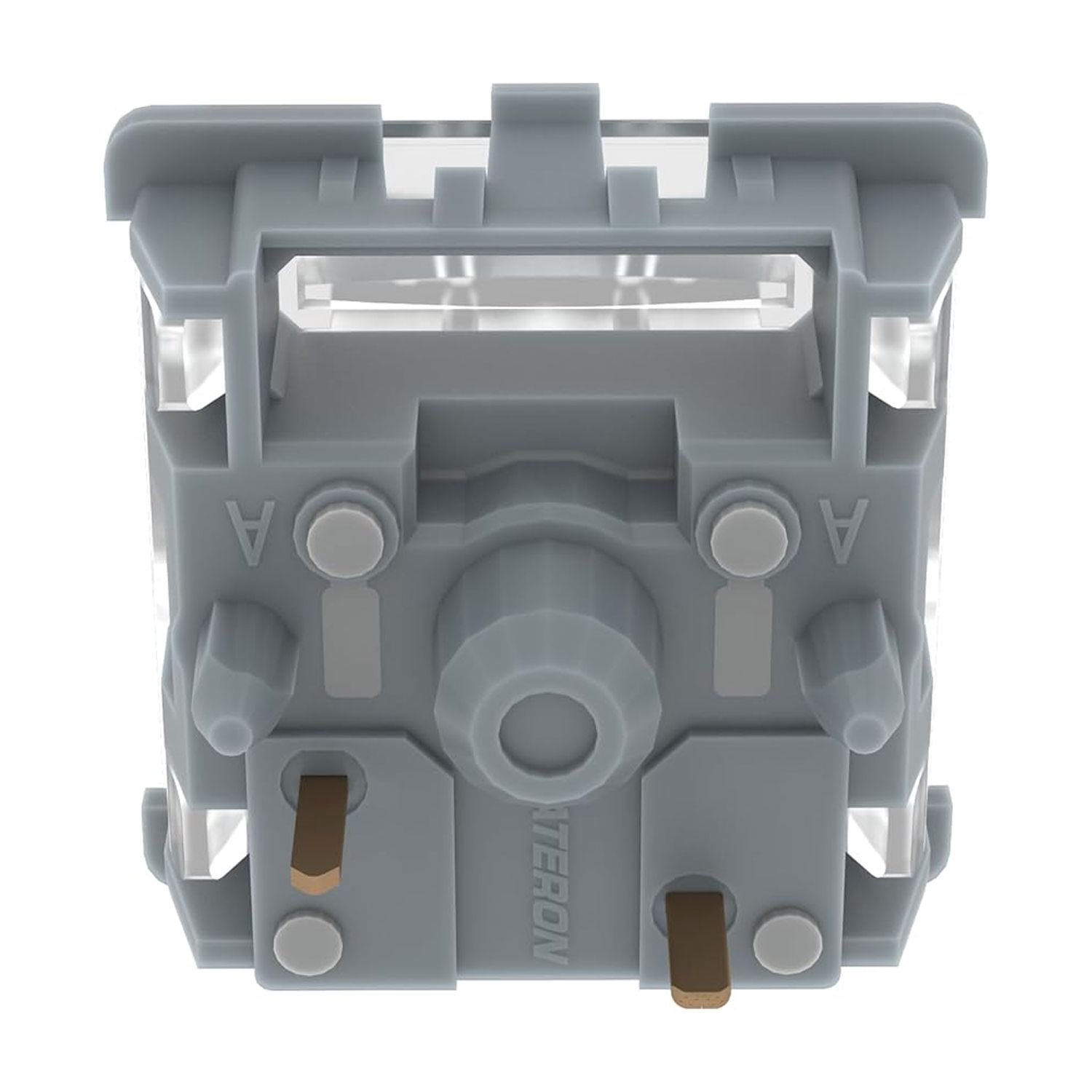 Gateron Zero Degree Fully Silent Silver Linear Switches, 45gf Pre-Lubed 5-Pin Mechanical Keyboard Switches, 35 Pcs