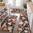 thumbnail image 2 of Pioneer Flower Floral Print Pattern Kitchen Rugs Sets Of 3,Kitchen Runner Rugs Non Skid Washable,Decorative Kitchen Floor Mats for Kitchen,Sink,Laundry,17"x30"+ 17"x47" + 17"x59", 2 of 6