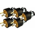 thumbnail image 2 of Nouveau Lot de 5 Remplacement de Rallonge Mâle Embouts de Prise Électrique 15AMP 125V, 2 of 4