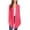 Fuschia, variant on Women's Lightweight Casual Open Front Long Sleeve Solid Cardigan Office Wear S-3XL