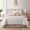 Blush, variant on Nanshing Home 7 Pieces Comforter Set, Queen, Khaki, Jacquard Floral Pattern and Classy Damask Medallion Design, Ultra Soft, Includes Bed Skirt, Shams and Decorative Pillows