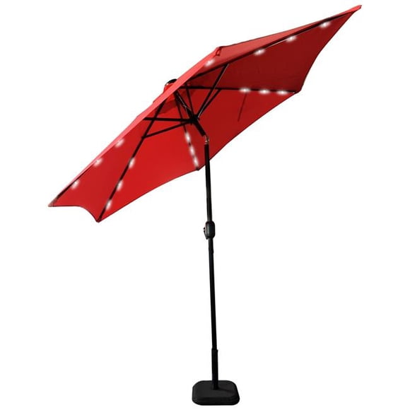 Leigh Country TX 94128 Leigh Country Patio Umbrella LED Light Red 9ft.
