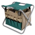 thumbnail image 1 of Chaise de tabouret de jardin pliante portable multifonction Eddwiin avec sac à outils pour fournitures de camping en plein air, 1 of 8